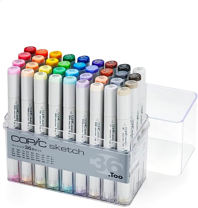 product photos of copic markers
